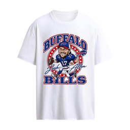 Josh Allen Buffalo Bills Homage Caricature Player Graphic T-Shirt