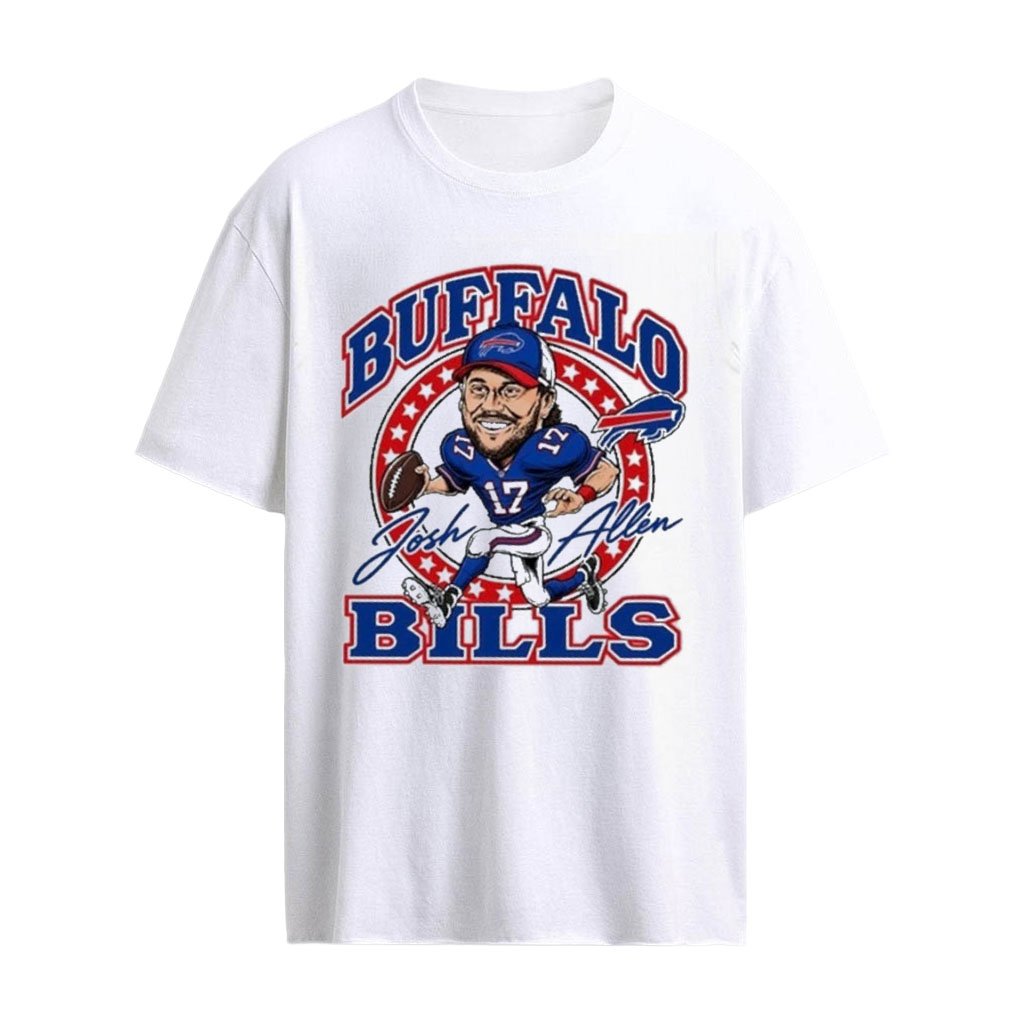 Josh Allen Buffalo Bills Homage Caricature Player Graphic T-Shirt
