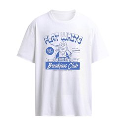 Flat White Breakfast Club Wildwood Crest New Jersey Graphic T-Shirt