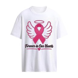 The Breast Cancer Awareness Forever in Our Hearts T-Shirt