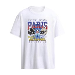 Pittsburgh Steelers vs New Orleans Saints 2026 NFL Paris International Games Matchup Helmet T-shirt