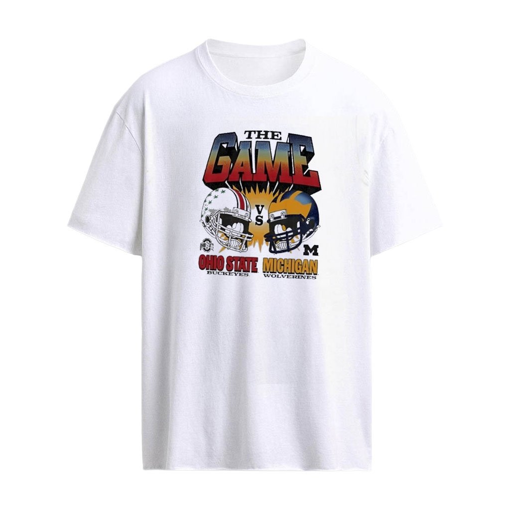 Ohio State Buckeyes vs Michigan Wolverines The Game Football Rivalry Helmet T-shirt