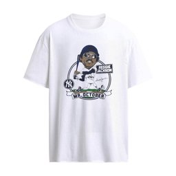 Yankees Reggie Jackson Mr. October Signature Cartoon T-Shirt