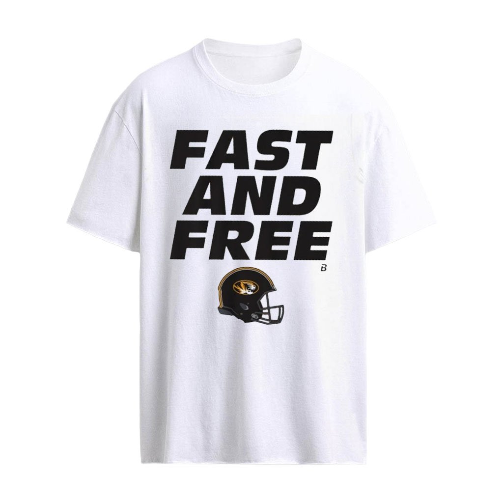 Missouri Football Fast And Free Helmet T-Shirt