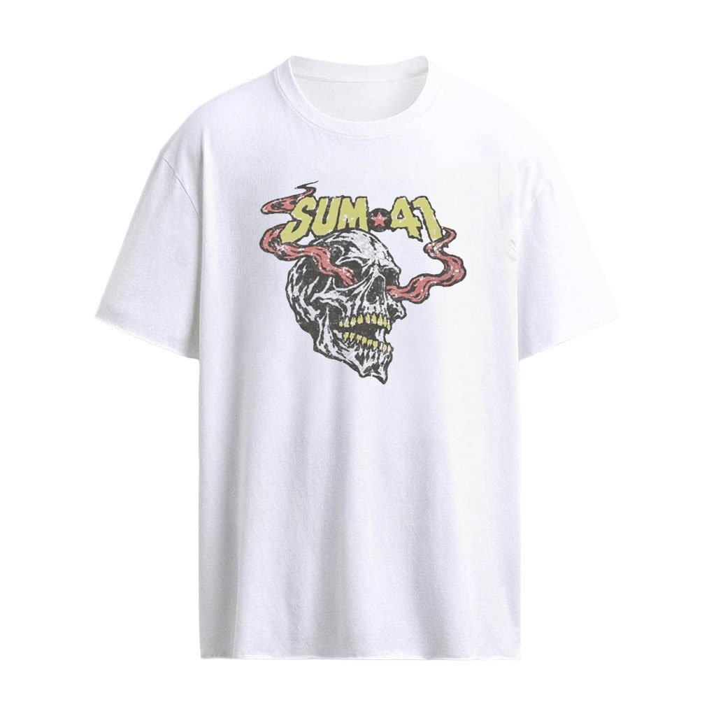 Sum 41 13 Voices Anniversary Skull Fire T Shirt