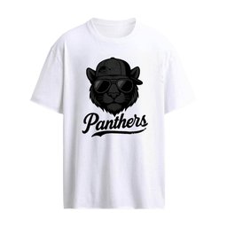 Panthers panther wearing sunglasses baseball cap shirt