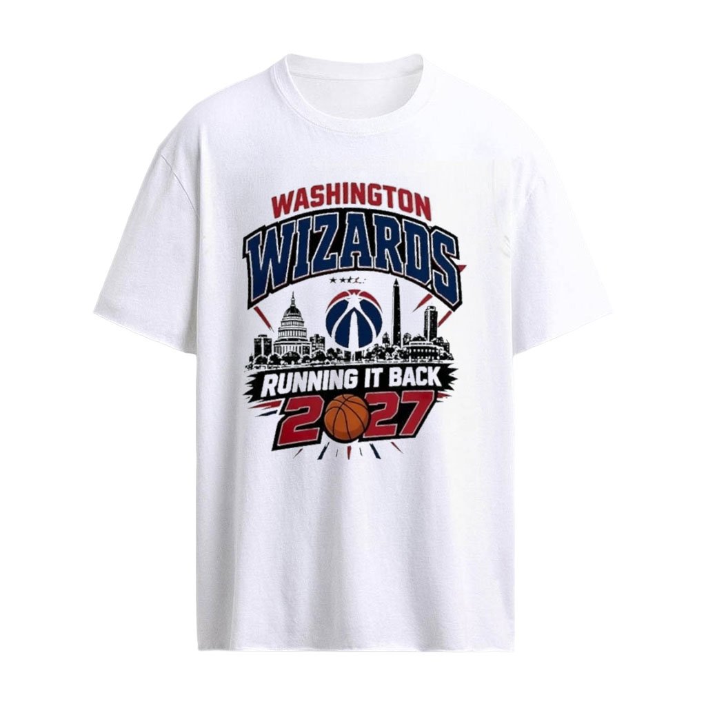 Washington Wizards Running It Back 2027 Skyline Graphic T-shirt