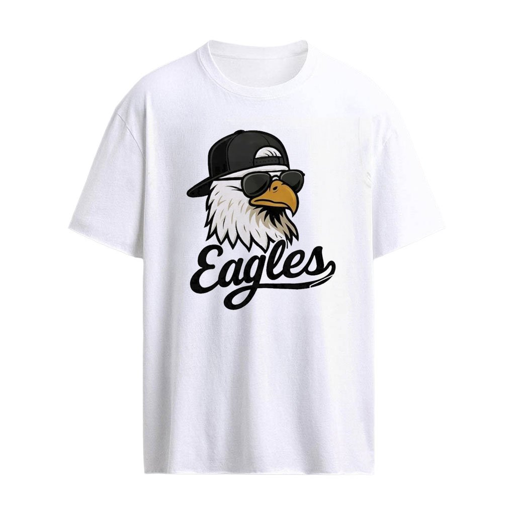 Philadelphia Eagles eagle wearing sunglasses baseball cap shirt