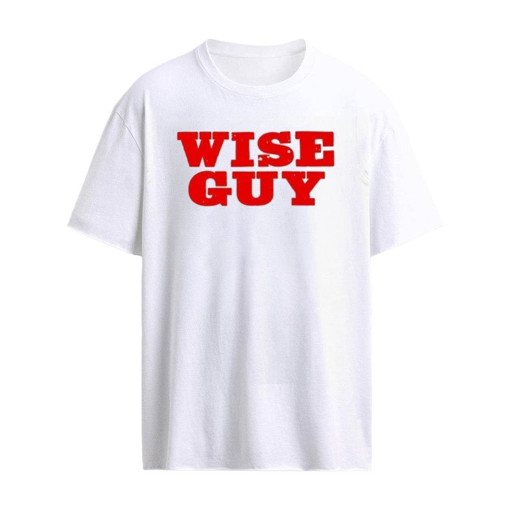 Wise Guy Slogan Typography T-shirt