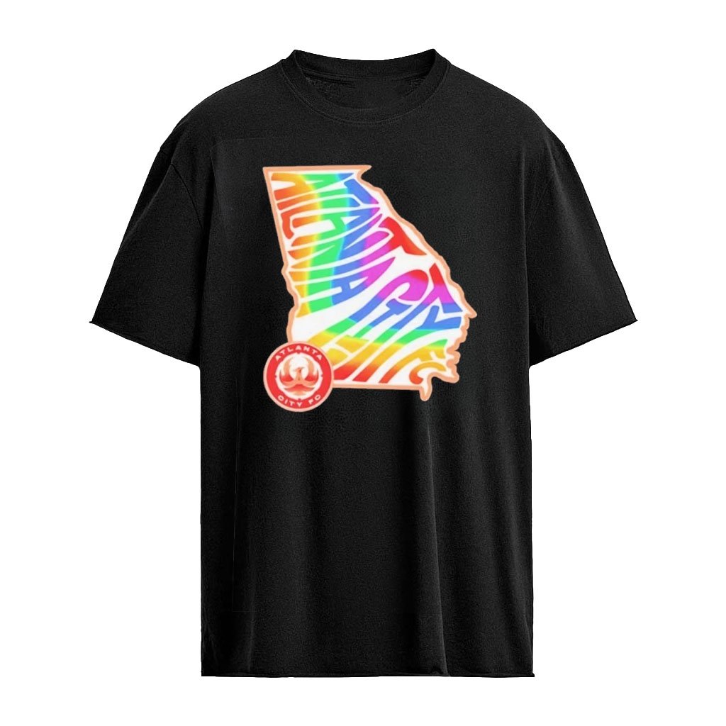 Atlanta City FC Groovy Pride State Colorful 2026 T-Shirt