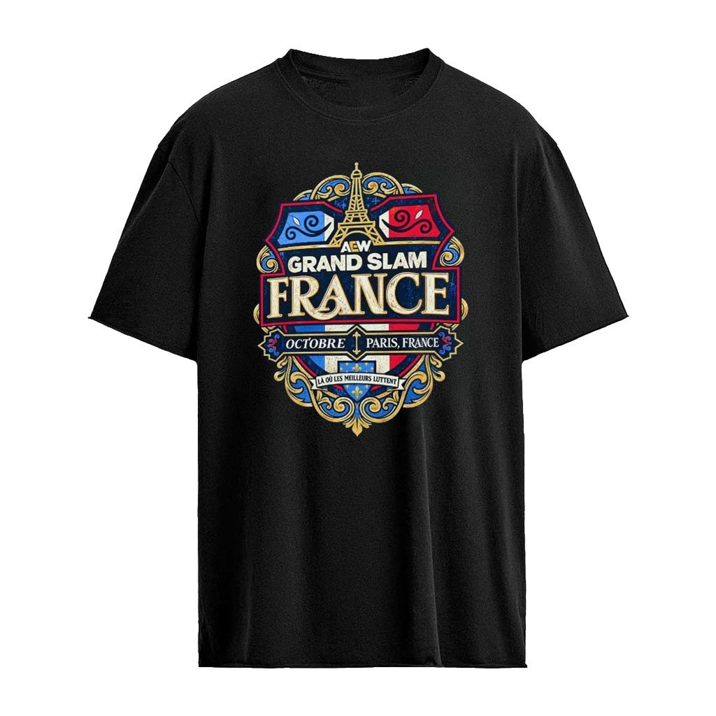 AEW Paris France Grand Slam 2026 T-Shirt