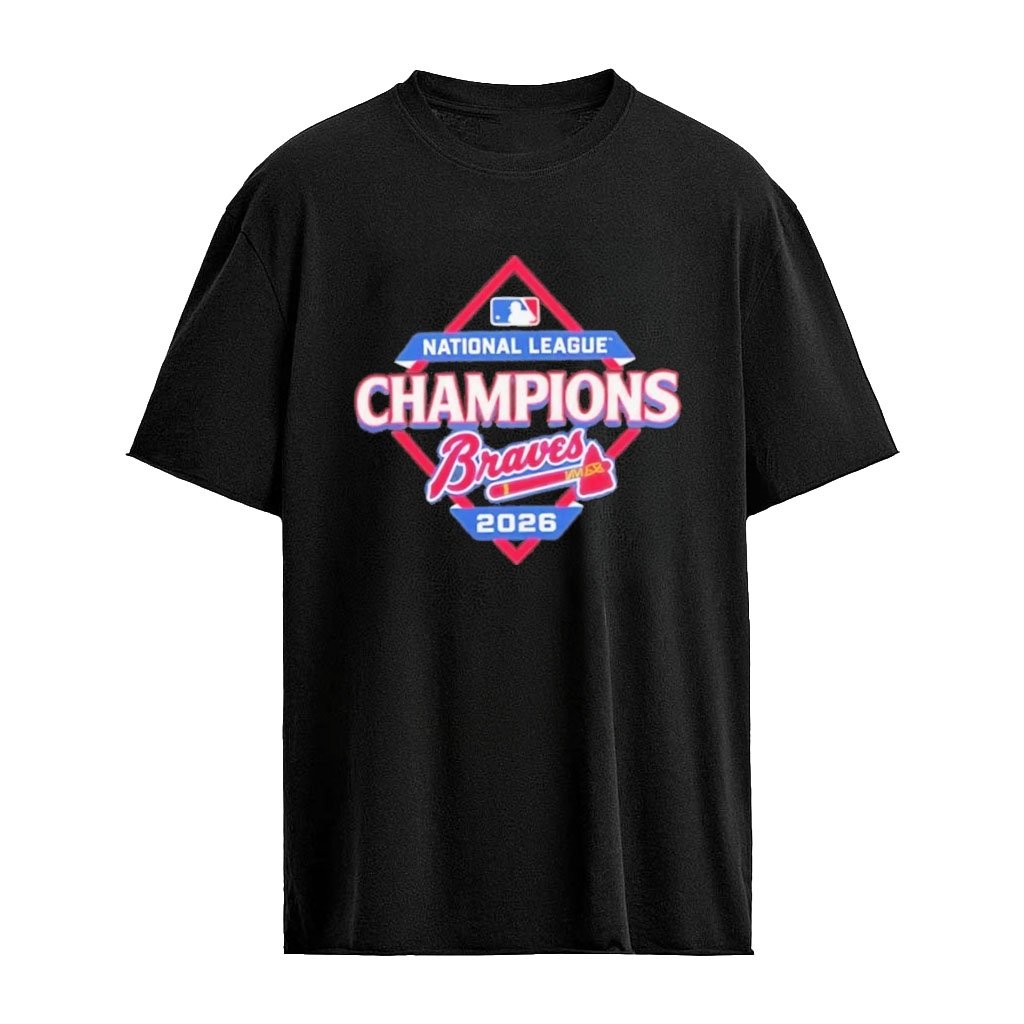Atlanta Braves 2026  National League Champions Logo T-shirt