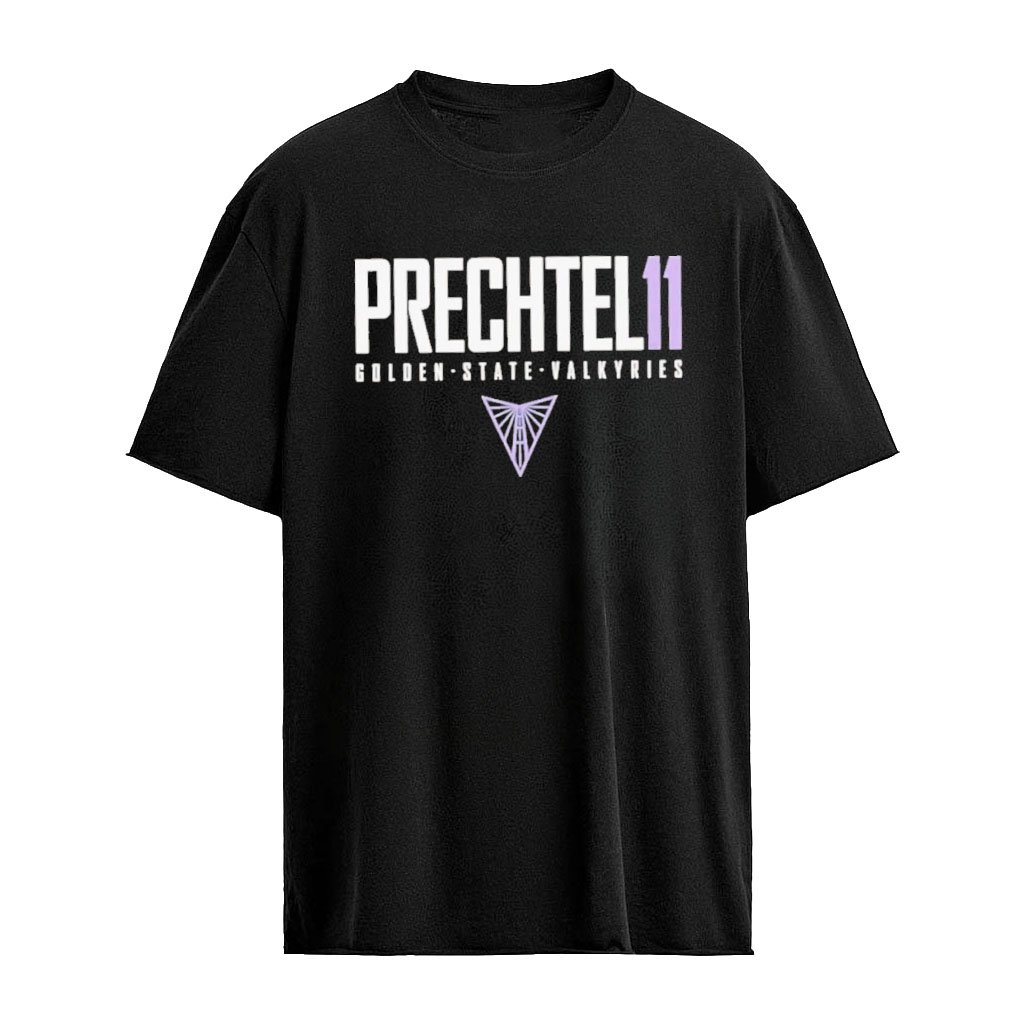 Ashten Prechtel 11 Golden State Valkyries WNBA Name and Number Logo T-Shirt