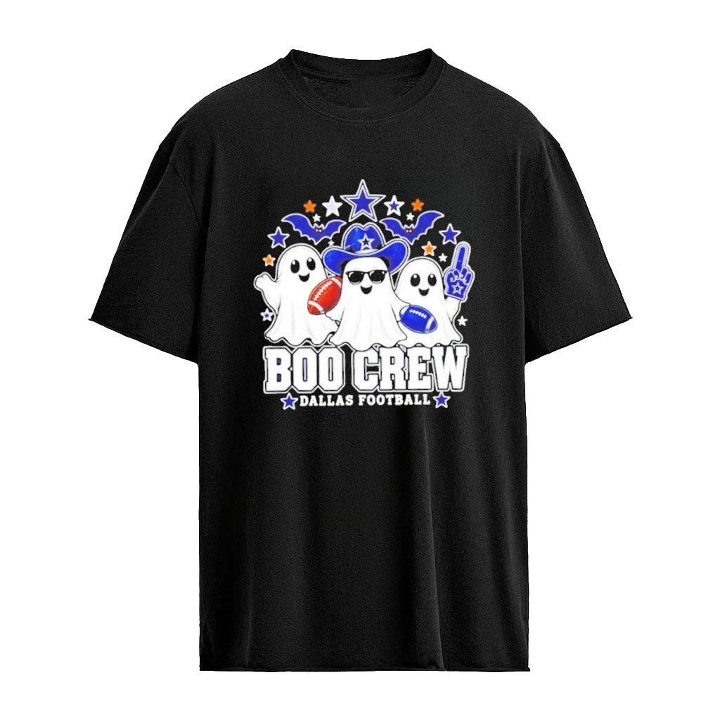 Boo Crew Dallas Cowboys Ghosts Halloween Graphic T-shirt