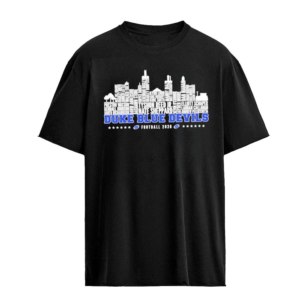 Duke Blue Devils Football 2026 City Name Player T-Shirt