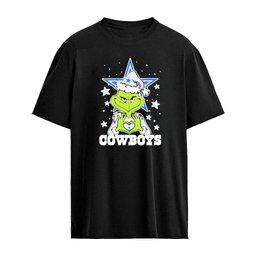 Dallas Cowboys x Grinch Love Hands Christmas 2026 Football Graphic T-shirt
