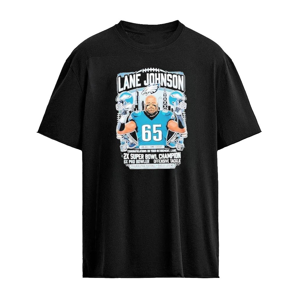 Eagles Lane Johnson Always Remembered Legend 2026 Graphic T-Shirt