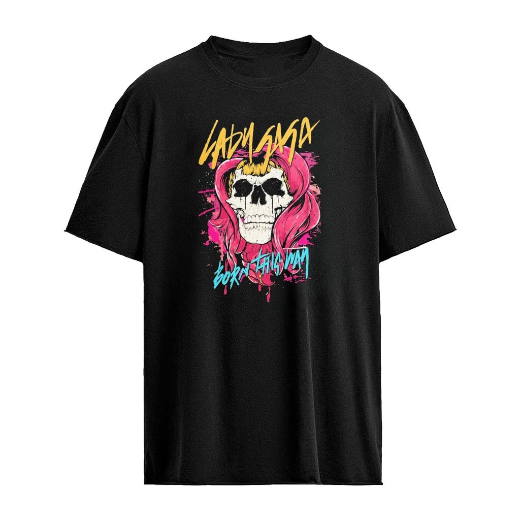 Bruno Mars Lady Gaga Born This Way Skull Shirt