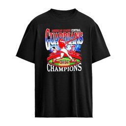 Cleveland Guardians 2026 AL Central Champions Swing Graphic T-shirt