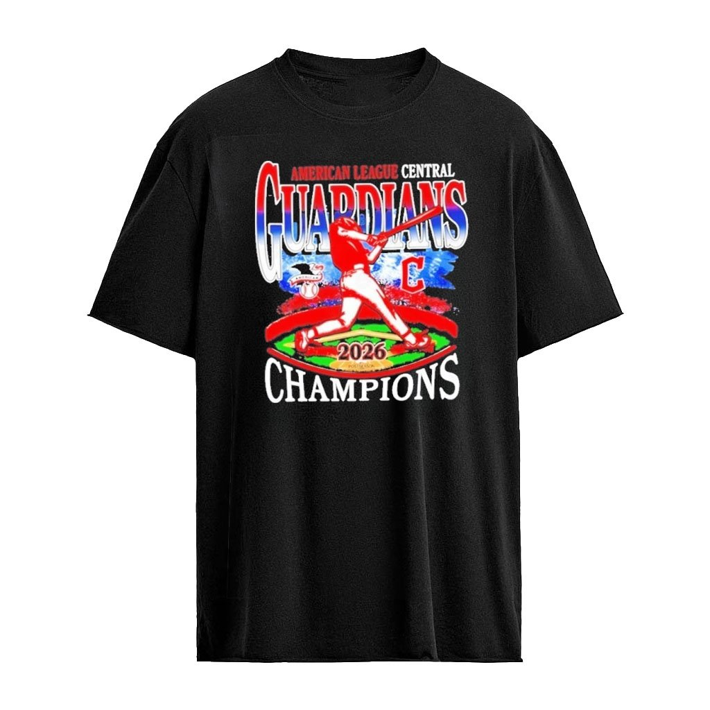 Cleveland Guardians 2026 AL Central Champions Swing Graphic T-shirt