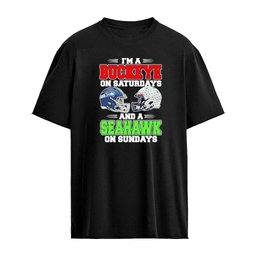 I’m A Buckeyes on Saturdays And A Seattle Seahawks on Sundays T-Shirt
