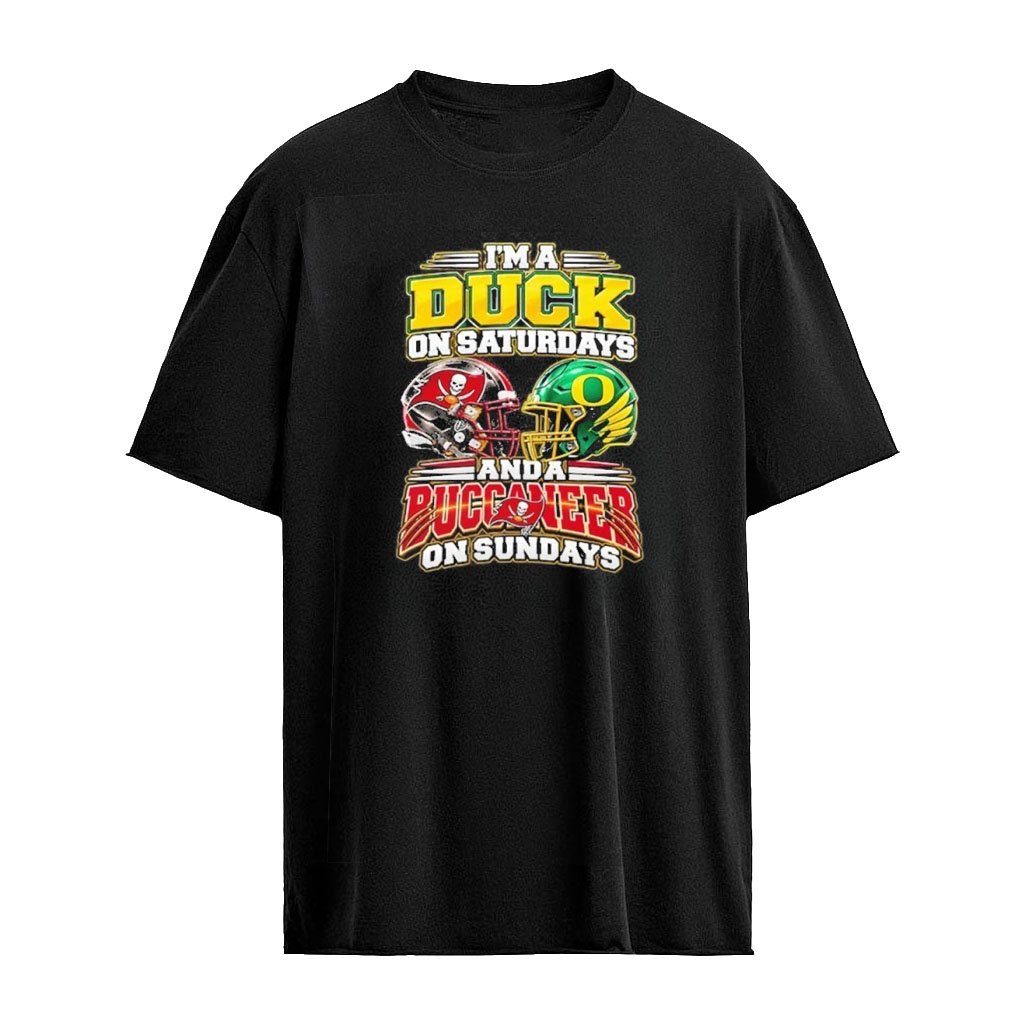 I’m A Duck On Saturdays And A Buccaneer On Sundays Helmet T-Shirt