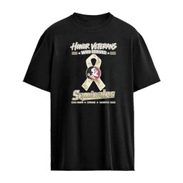 Florida State Seminoles Honor Veterans Who Served Shirt – Military Camo Ribbon Veterans Day Tribute Tee