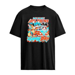 Horror Characters x Miami Dolphins Gameday 2026 Halloween Graphic T-shirt
