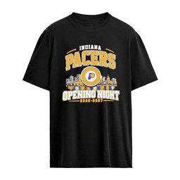 Indiana Pacers NBA Opening Night 2026-2027 City Skyline Graphic T-shirt