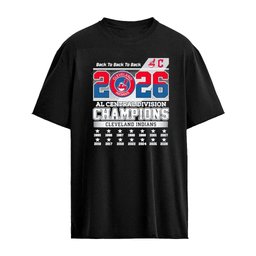Guardian Cleveland Indians Back To Back 2026 AL Central Division Champions History T-Shirt