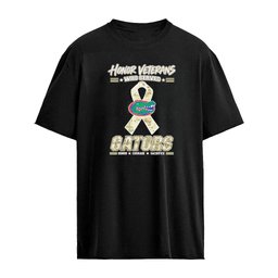 Florida Gators Honor Veterans Who Served Shirt – Military Camo Ribbon Veterans Day Tribute Tee