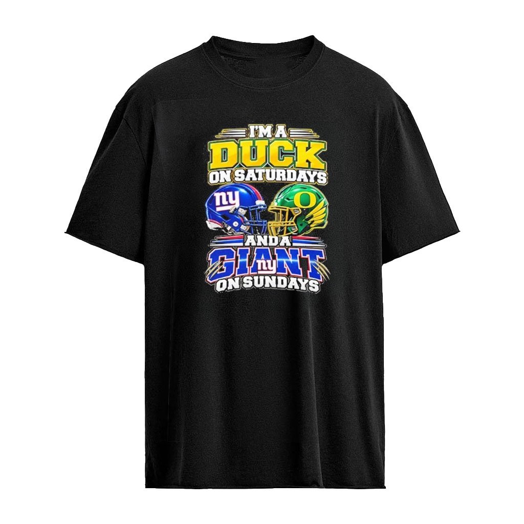 I’m A Duck On Saturdays And A Giant On Sundays Helmet T-Shirt
