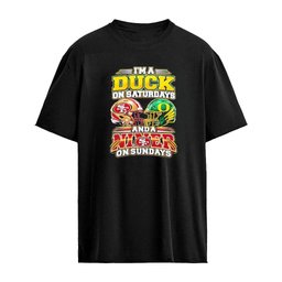 I’m A Duck On Saturdays And A 49ers On Sundays Helmet T-Shirt