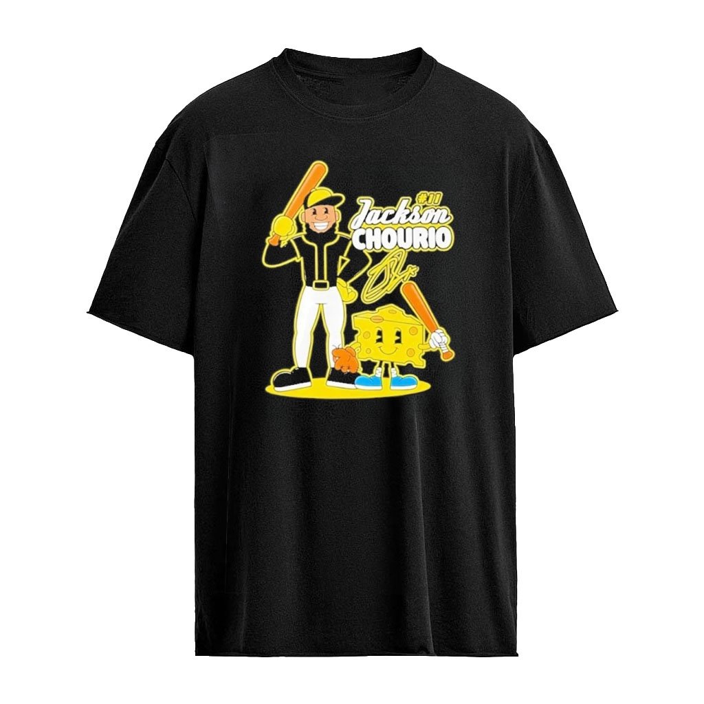 Jackson Chourio Number 11 Milwaukee Brewers Cheese Cartoon Signature Graphic T-Shirt