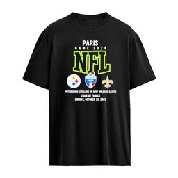NFL Paris Game Pittsburgh Steelers vs New Orleans Saints Stade de France October 25, 2026 T-Shirt