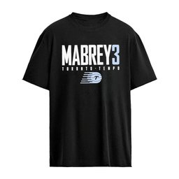 Marina Mabrey 3 Toronto Tempo WNBA Name and Number Logo T-Shirt