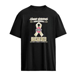 Ohio State Buckeyes Honor Veterans Who Served Shirt – Military Camo Ribbon Veterans Day Tribute Tee