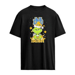 Notre Dame Fighting Irish X Grinch Love Hands Christmas 2026 Football Graphic T-Shirt