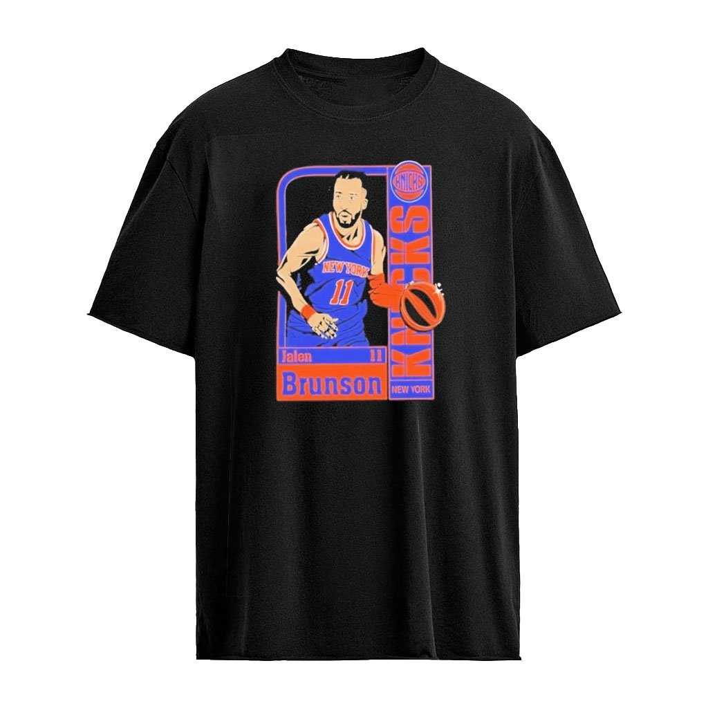 New York Knicks Jalen Brunson Player Calling Card 2026 Graphic T-Shirt
