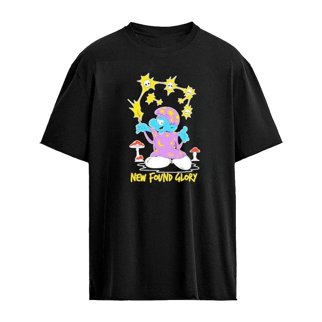 Magician Smurf New Found Glory Cartoon Graphic T-shirt