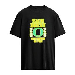 Oregon Football Zach Bryan With Heaven On Tour 2026 Logo T-shirt