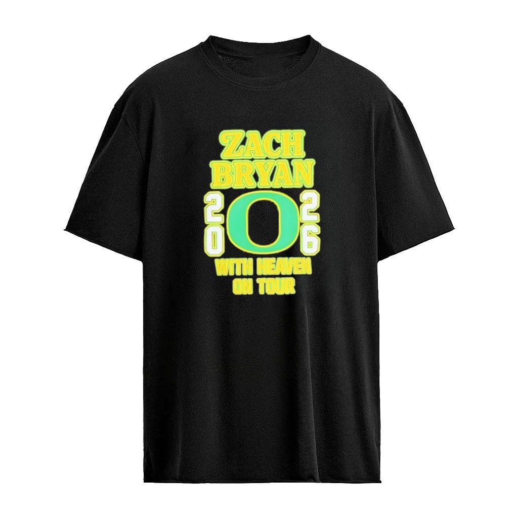 Oregon Football Zach Bryan With Heaven On Tour 2026 Logo T-shirt
