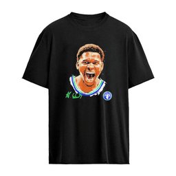 Minnesota Timberwolves Anthony Edwards Portrait Signature T-Shirt