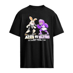 Las Vegas Aces vs Golden State Valkyries WNBA Semifinals Game 2 2026 Pixel Art Mascot Graphic T-shirt