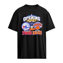 Philadelphia 76ers vs New York Knicks NBA Opening Night 2026-2027 Matchup Graphic T-shirt