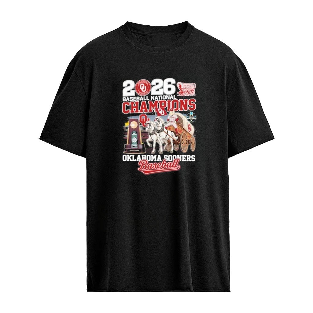 Oklahoma Sooners 2026 Baseball National Champions Celebration Mascot T-Shirt