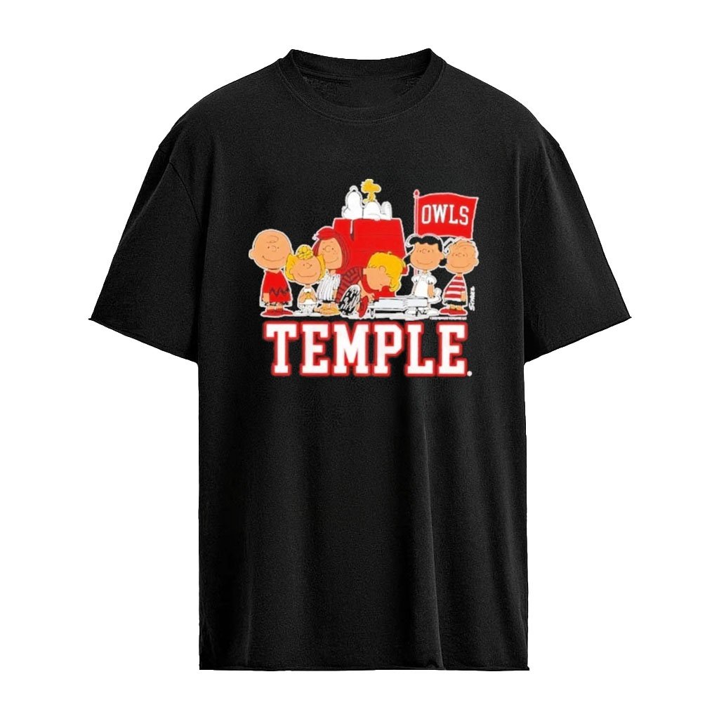 Peanuts Snoopy X Temple Owls Football Graphic T-shirt