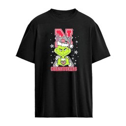 Nebraska Cornhuskers x Grinch Love Hands Christmas 2026 Football Graphic T-shirt