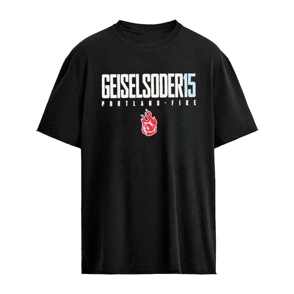 Luisa Geiselsöder 15 Portland Fire WNBA Name and Number T-Shirt