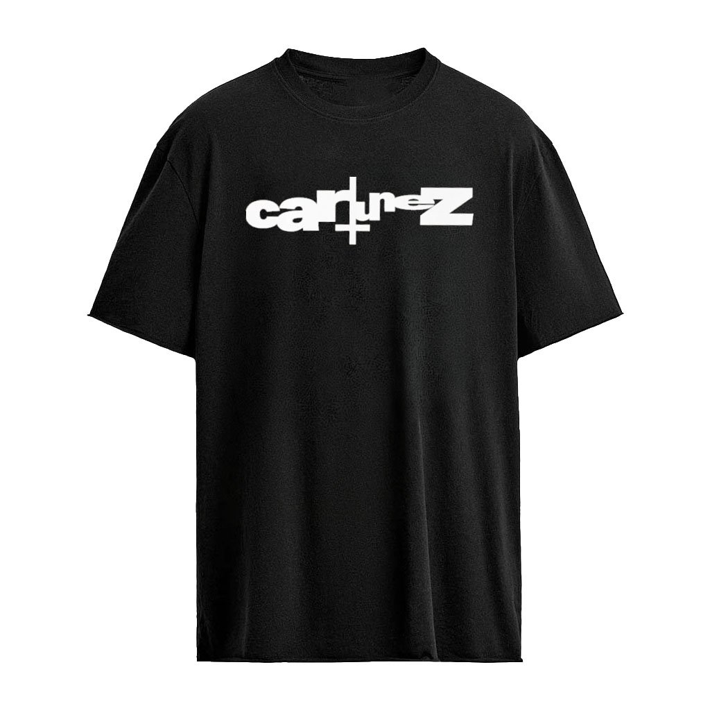 Ken Carson Merch Cartunez Black Tee White Logo
